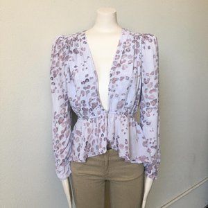 Jen's Pirate Booty Toucan Animal Print Blouse